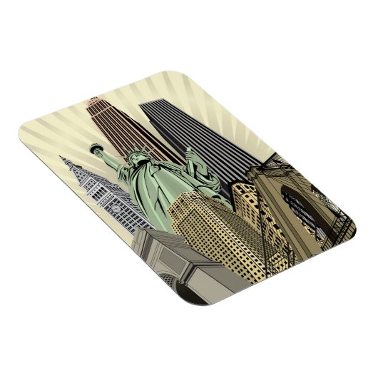 スタイルすごい化された街並みNYC マグネット (右側)