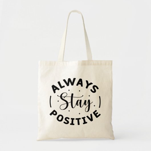 スタイルでのSpread Positivity: Always 前向き Stay トートバッグ (正面)