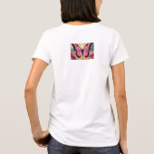 「スタイルでフラッタ」または「優雅の翼」 Tシャツ (裏面)