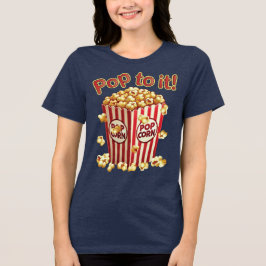 スタイルでポップな気分 - "ポップに行こう!" トライブレンドTシャツ
