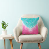 スタイルでマンダラズウェイとピンクとブルーの絞り染め クッション (椅子)