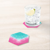 スタイルでマンダラズウェイとピンクとブルーの絞り染め ペーパーコースター (インサイチュ)