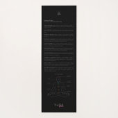 スタイルでマンダラズウェイとピンクとブルーの絞り染め ヨガマット (裏面)