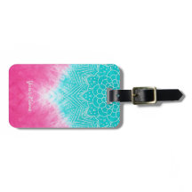 スタイルでマンダラズウェイとピンクとブルーの絞り染め