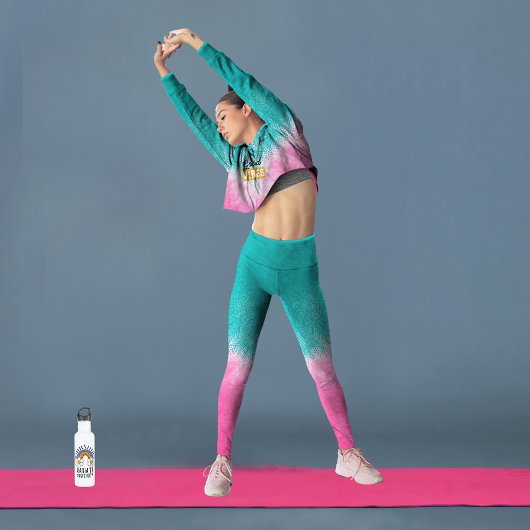 スタイルでマンダラズウェイとピンクとブルーの絞り染め レギンス