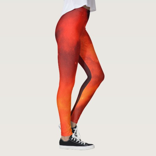 スタイルと心地よいとトレンディー宇宙パターン レギンス (右)