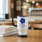 スタイルと陽性の完璧なブレンド,青い花 トラベルマグ