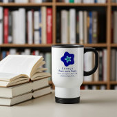 スタイルと陽性の完璧なブレンド,青い花 トラベルマグ