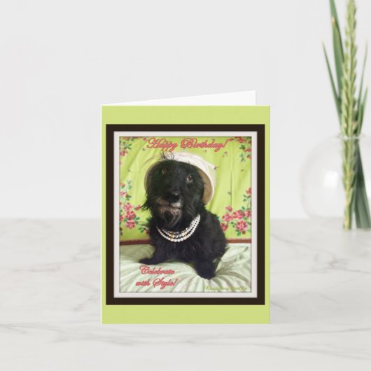 スタイルにこだわってお祝いしよう カード (正面)