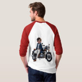 スタイルに乗る：強調スタイリッシュする Tシャツ (裏面フル)