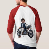 スタイルに乗る：強調スタイリッシュする Tシャツ (裏面)