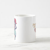 スタイルに浸かる華やかなレトロ茶の飲み物 コーヒーマグカップ (中央)