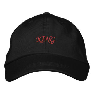スタイルに王冠を 華麗なる KING-Hat カット 刺繍入りキャップ