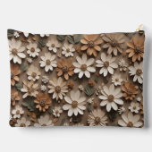 スタイルに集合した3Dの花ミニマル類 アクセサリーポーチ (裏面)