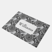 スタイルのカメパターン|はあなたの名前を加えます ドアマット (アングル)