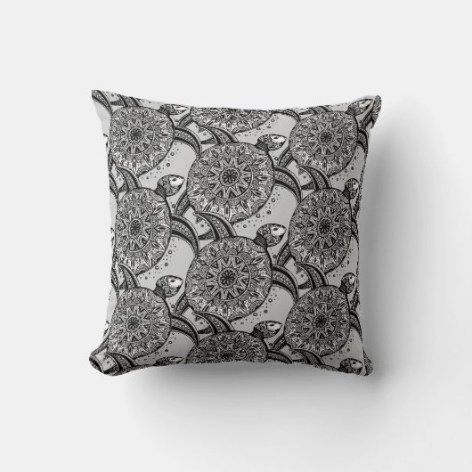 スタイルのカメパターン クッション (正面)