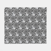 スタイルのカメパターン フリースブランケット (正面(横))