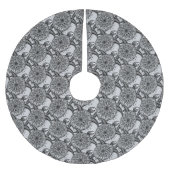 スタイルのカメパターン ブラッシュドポリエステルツリースカート (正面)