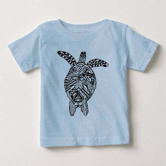 スタイルのカメ ベビーTシャツ (正面)