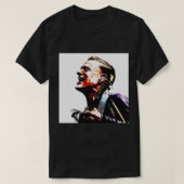 スタイルのグラフィックソングライター歌手ギタリスト女の子 Tシャツ (デザイン正面)