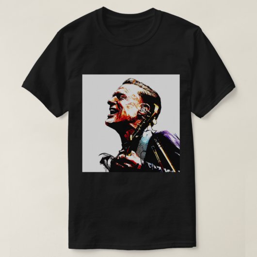 スタイルのグラフィックソングライター歌手ギタリスト女の子 Tシャツ (デザイン正面)