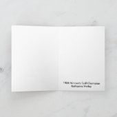 スタイルのゴルフ! - 1908人の女性のゴルフチャンピオン カード (内部)