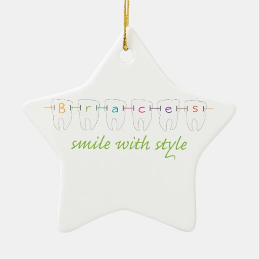 スタイルのスマイル セラミックオーナメント (正面)