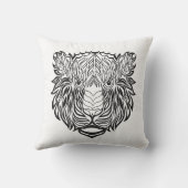 スタイルのトラの頭部 クッション (裏面)