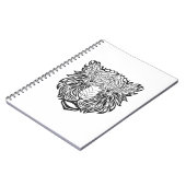 スタイルのトラの頭部 ノートブック (左側)