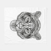 スタイルのトラ フリースブランケット (正面(横))