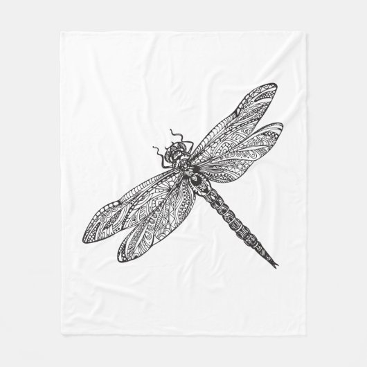 スタイルのトンボ フリースブランケット (正面)