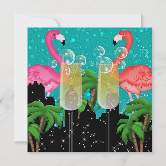 スタイルのパラダイスパーティー - SRF 招待状 (正面)