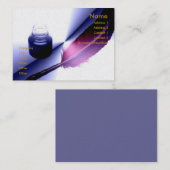 スタイルのプロフィールカードとの執筆 名刺 (正面/裏面)