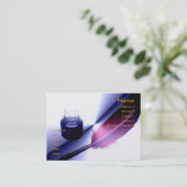 スタイルのプロフィールカードとの執筆 名刺 (スタンド正面)