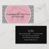 スタイルのペット付き添いの名刺 名刺 (正面/裏面)