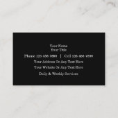 スタイルのペット付き添いの名刺 名刺 (裏面)