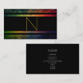 スタイルのモノグラム 名刺 (正面/裏面)