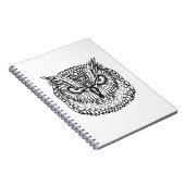 スタイルのワシミミズクの頭部 ノートブック (右側)