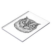 スタイルのワシミミズクの頭部 ノートブック (左側)