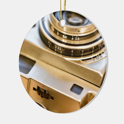 スタイルのヴィンテージのカメラ! セラミックオーナメント (左)