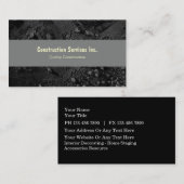 スタイルの建設業カード 名刺 (正面/裏面)