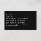 スタイルの建設業カード 名刺 (裏面)