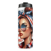 スタイルの愛国女はっきりした性 タンブラー (正面)