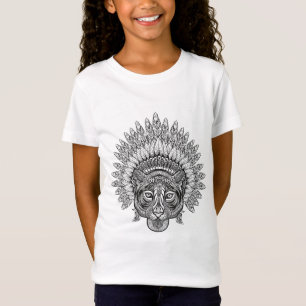 スタイルの手描きのトラ Tシャツ