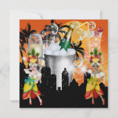 スタイルの明るいライト- SRFのパーティー 招待状 (正面)