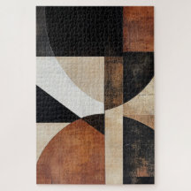 スタイルの暖色の幾何学的デザイン素朴