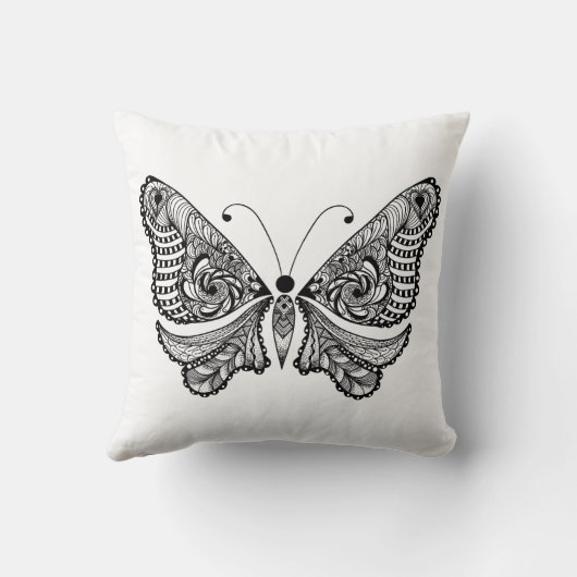 スタイルの蝶 クッション (裏面)