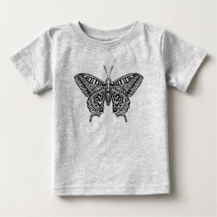 スタイルの蝶 ベビーTシャツ