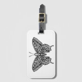 スタイルの蝶 ラゲッジタグ (正面縦)