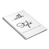 …スタイルの螺線形ジャーナルと ノートブック (右側)